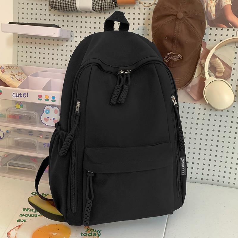 School Bag Children Primary School Students Burgundy Girls Junior High School Students Backpack College Students Backpack