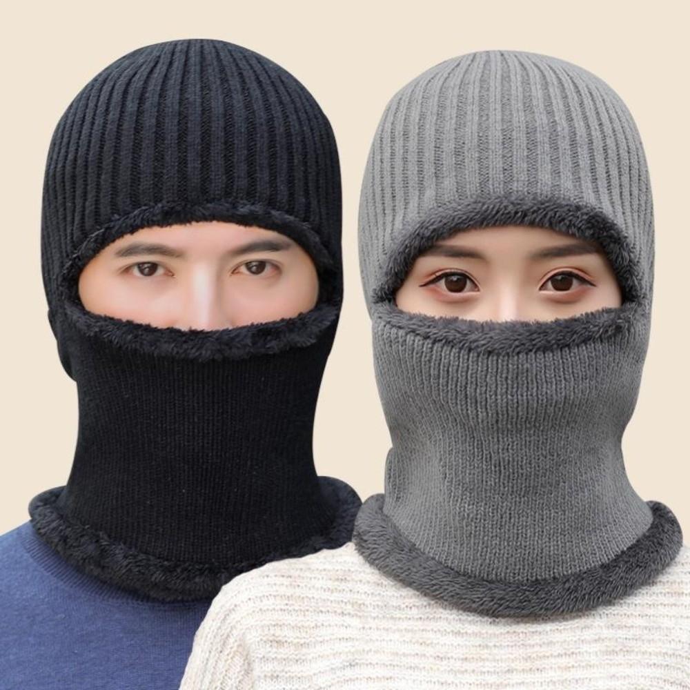Windproof Knitted Balaclava Mask Thermal Anti-Cold Knitted Cap New Full Face Cover Men Women