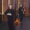 Women's Plush & Thickened Casual Two-Piece Suit - 2024 Autumn/Winter Fashion, Slim-Fit & Loose Meat-Covering Style