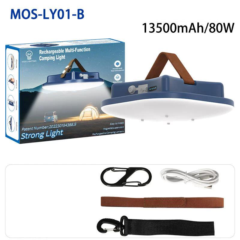 Rechargeable Camping Light Outdoor Tent Light Magnetic Suction Emergency Car Maintenance Work LED Lantern Flashlight USB Type-c