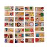 28 Pieces Wood Animal Puzzle Blocks Early Learning Wood Building Blocks Set  Kids