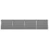 Planting Trough Light Grey 385 X 50 X 75 Cm Galvanized Steel