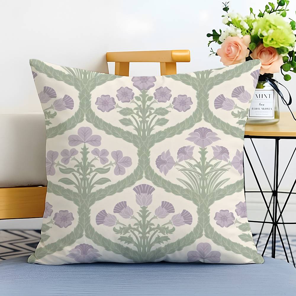 Bohemian Ethnic Style Pattern Pillow Case Printed Brushed Fleece Pillow Baby Skin-Touch Eco-Friendly Dye-Sublimat