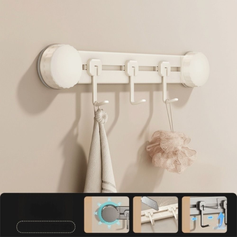 No Drilling Hanging Clothes Hooks Wall-Mounted Kitchen Storage Hooks  Behind Door