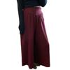 Knit Loose Fit with Elastic Perfect for and Winter [xppe] Women's Wide-leg Pants, Long, Soft, Ribbon-Lined, Slimming, Figure-Flattering, Waist,