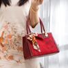 Red Large-Capacity Handbag, Wedding Gift, Bride Daughter Mother Bag, Mother-In-Law Wedding Bag