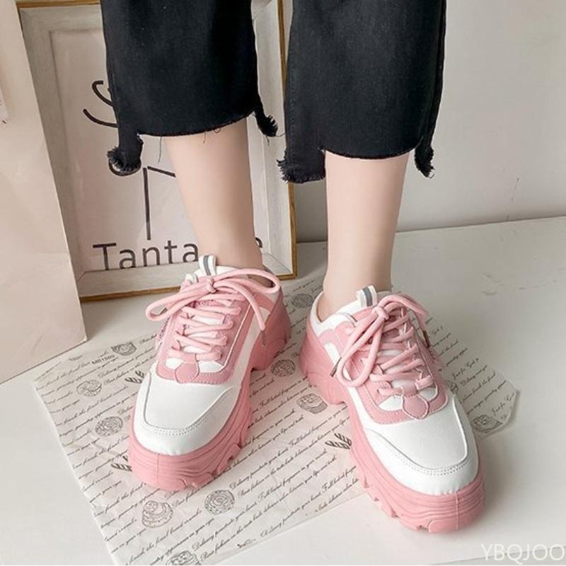 Baotou Half Slippers for Women's Spring New Style No Back Heel Thick Soled Shoes Simple Casual Comfortable Single Shoes