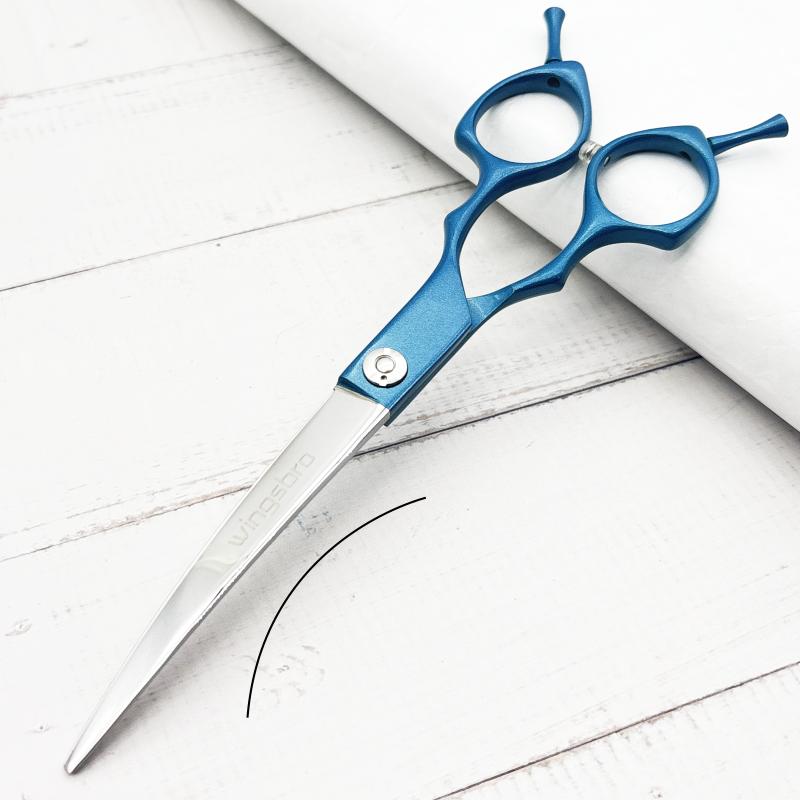 

wingsbro 7 дюймів Ножиці для грумінгу домашніх тварин, Вигнуті вниз Інструменти та аксесуари для краси собачої шерсті