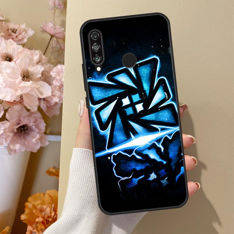 Pouzdro Geometry Dash pro Honor 50 8X 9X 10i pro Huawei P50 Pro P20 P40 P30 Lite P Smart 2021 Nova 5T Cover