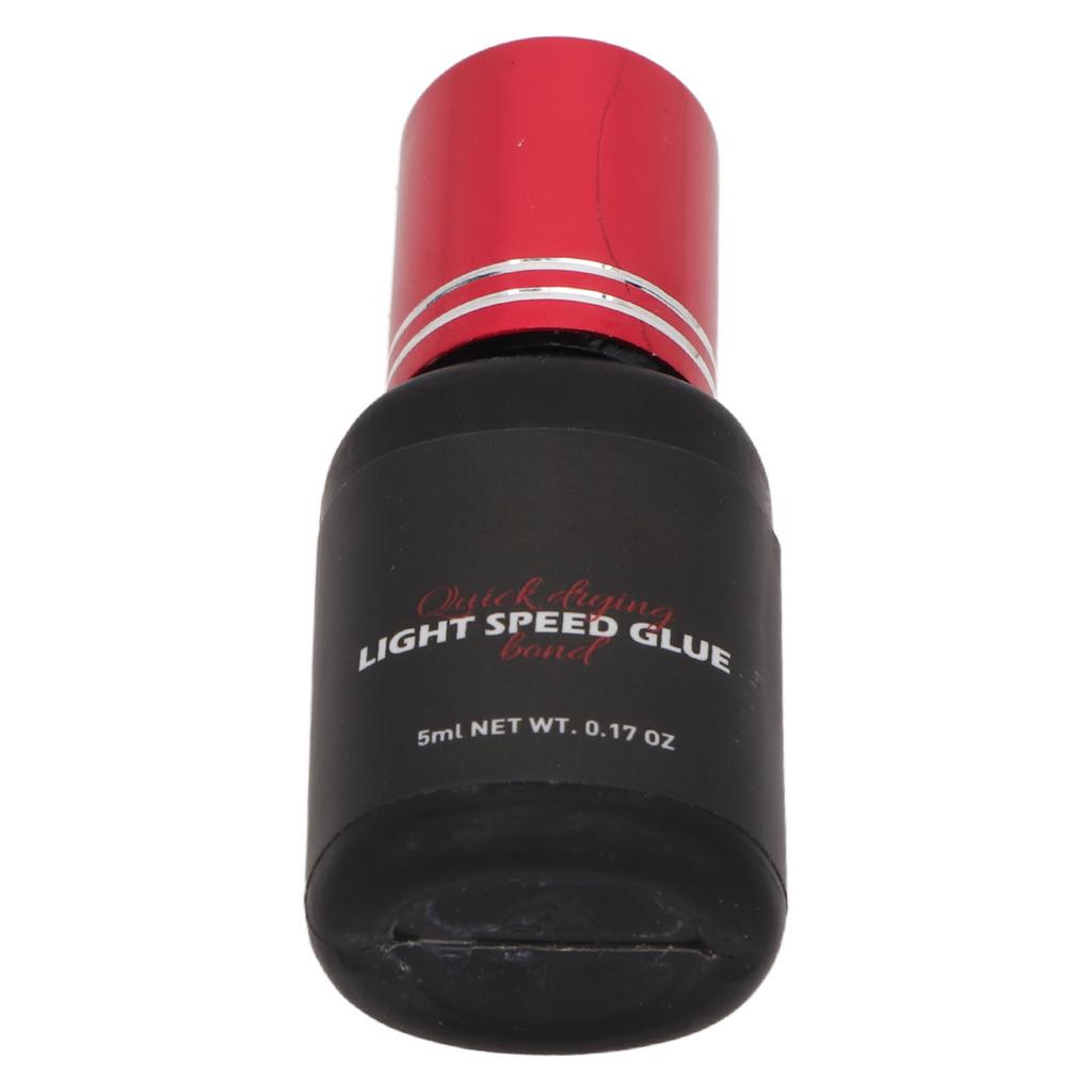Eyelash Extension Glue Quickly Drying Strong Adhesive Lasting Beauty Lashes Glue with Holder Ring 5ml