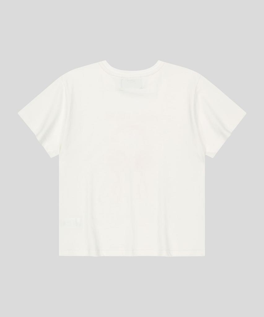 Myujigpeulikeu Retro Line Headphones T-Shirt - White