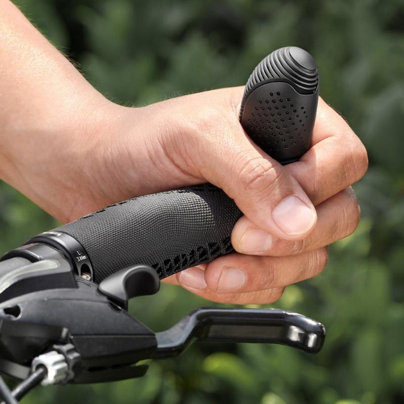Ergonomisches Lenkerendgriff-Set (2 Stück) für Pendlerfahrräder, Nylonklemmen am Lenker zur Unterstützung des Griffs, die helfen, den Handdruck bei der täglichen Fahrt zu reduzieren