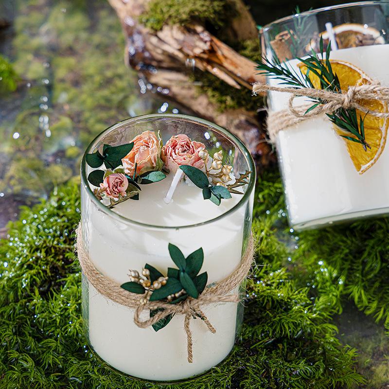 Forest-style Eternal Flower Scented Candle, Long-lasting Fragrance, Floral Fragrance Gift Candle, Soy Candle Scented Ornaments