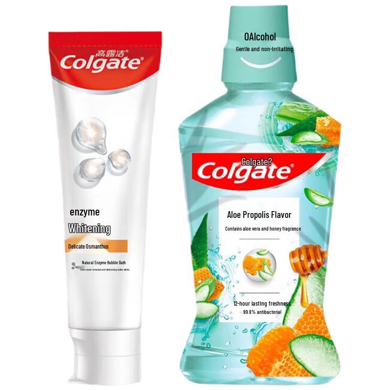 Colgate Whitening Toothpaste & Mouthwash Combo Set