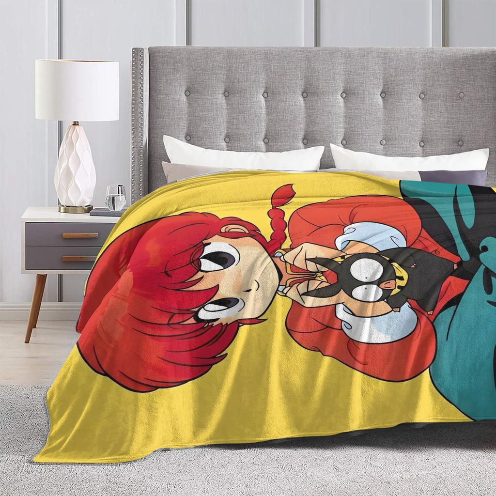 P Chan  Ranma Plush Blankets Boy Girl  Flannel Throw Blanket For Home Decor Super Warm Custom DIY Quality Bedspread Gift Idea