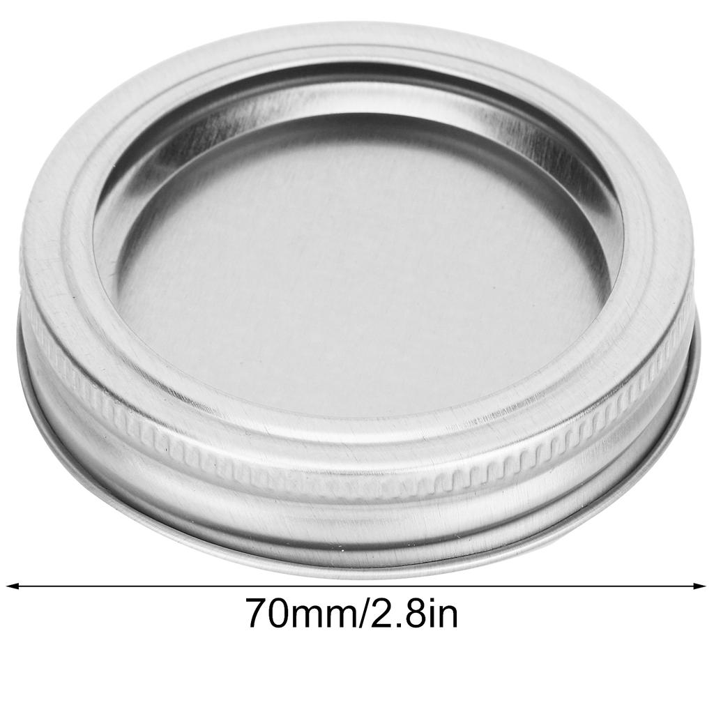 12 Stück 70mm Runde Regular Mouth Split-Type Einmachglasdeckel Behälter Abdichtungsdeckel für Gewürze Honig Einkochen(XH00176 Gold )