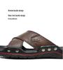 Men's Trendy Plus Size Genuine Leather Sandals - Soft Sole/Surface, Indoor/Outdoor, Spring/Summer Collection