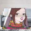 Nana Anime Manga Blankets Coral Fleece Plush Printed Breathable Ultra-Soft Throw Blanket for Home Outdoor Rug Piece