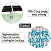 Father'S Day Decorative Shower Curtain Bathroom Set - Machine Washable, With 12 Hooks, Including Toilet Seat Cover And Bathtub