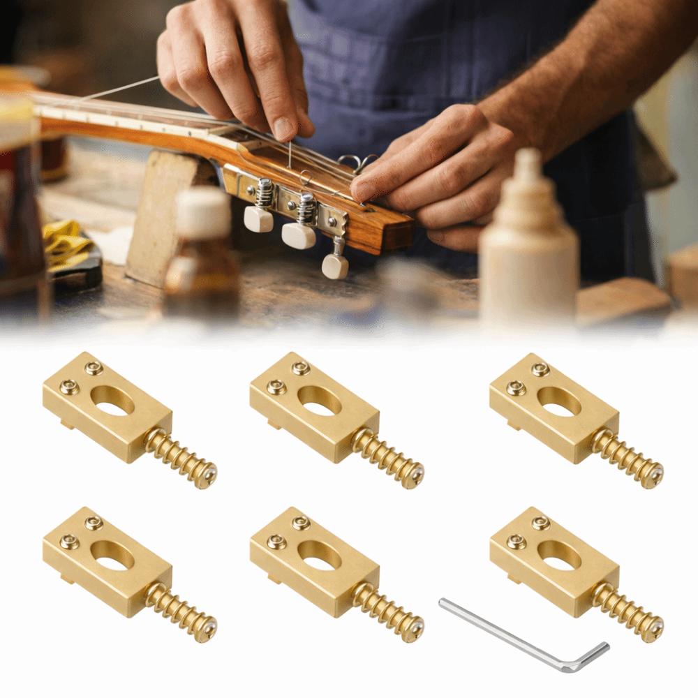 6pcs Golden Electric Guitar Accessories Metal Instruments Accessories  Electric Guitar