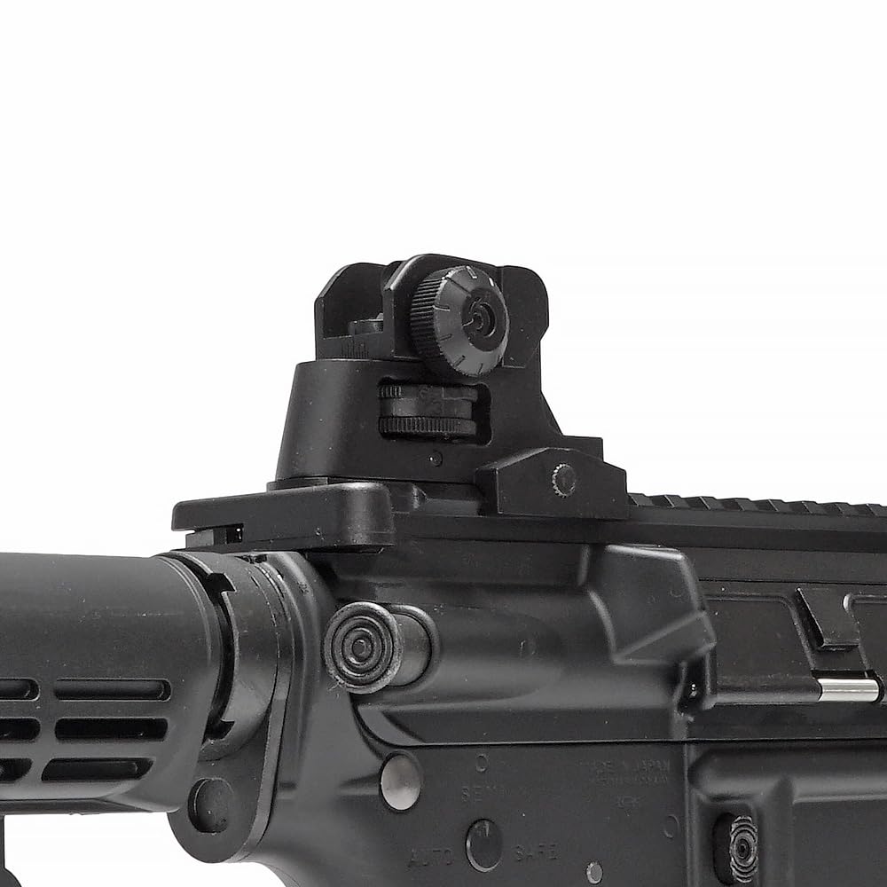 CYMA CY-M015 LMT Tactical Rear Sight, Compatible with 20mm Rails, Full Metal Replica, Zero & Peep Switchable, Black