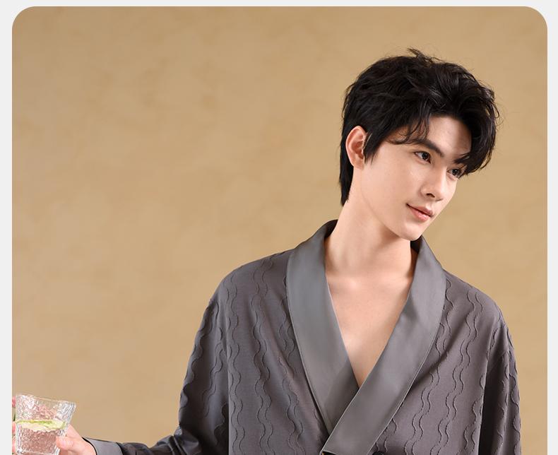 Xuan Liang Men's Pajamas Spring and Autumn Edition Pure Cotton Long Sleeve French Fashion Casual Luxury Loose Home Clothes Men's Set