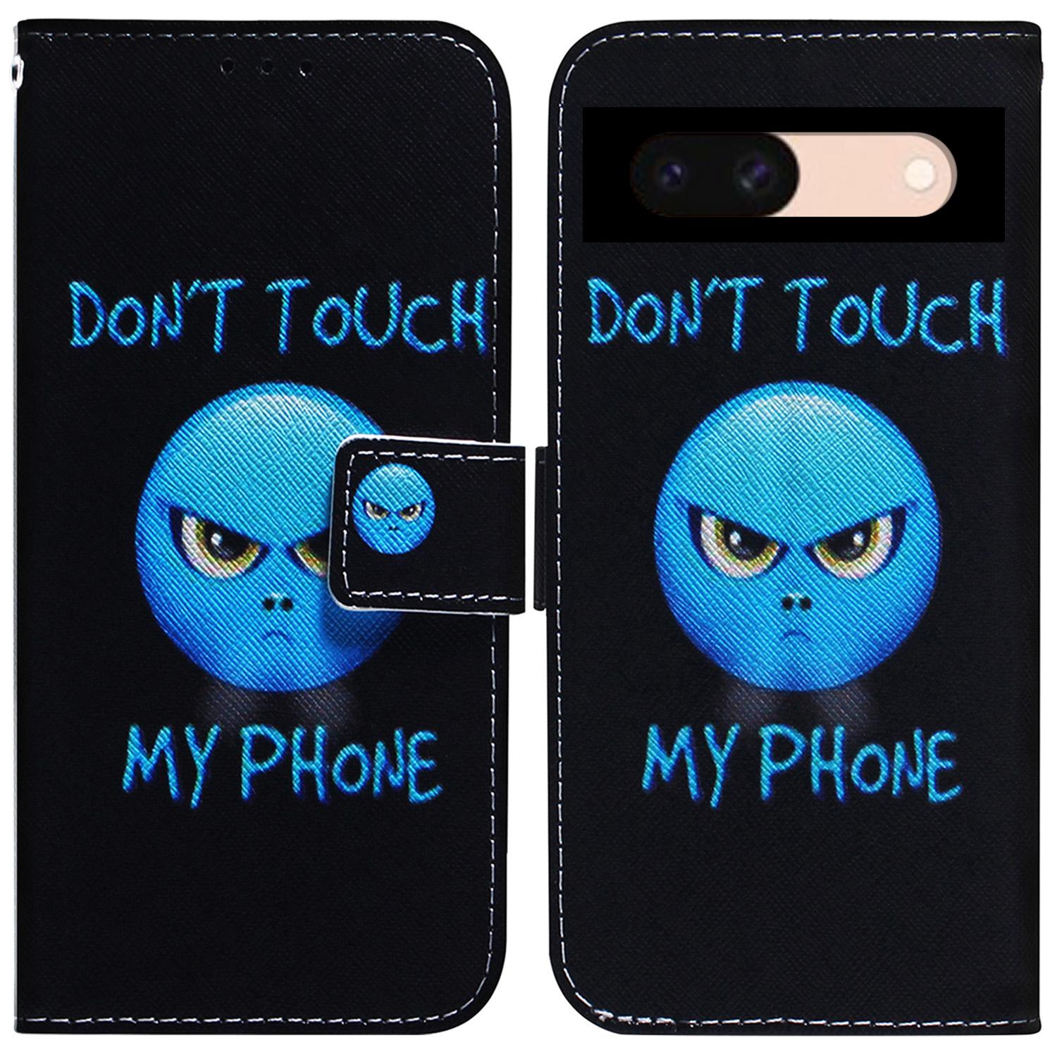 

For Google Pixel 8a Case Pattern Printing Leather Phone Wallet Cover H