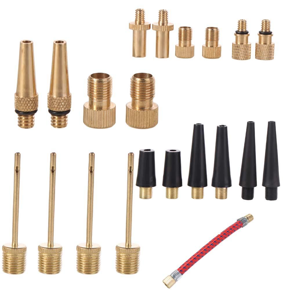 Pump Needle Presta Schrader Valve Air Nozzle Valve Adapter Tools  Gym Balloon
