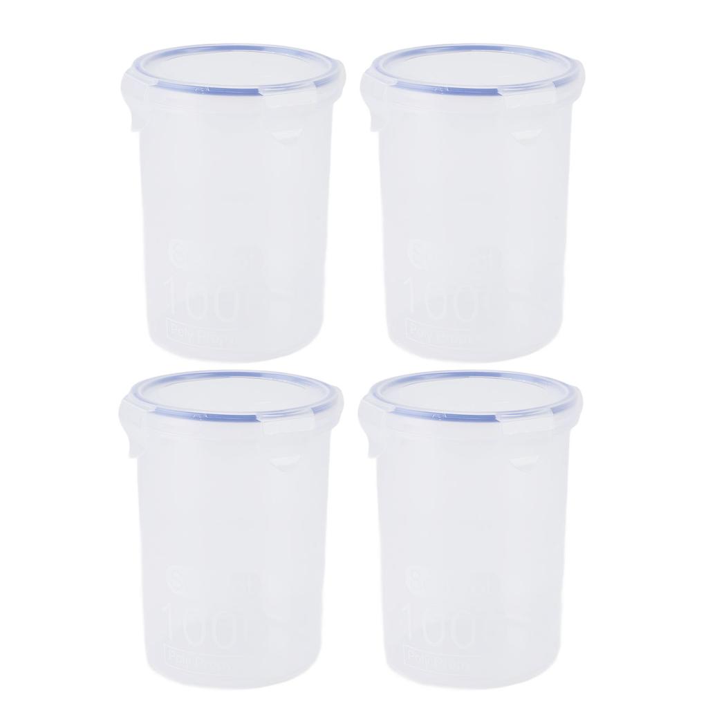Paint Container Set 1000ml Airtight Transparent Paint Storage Cup with Mixing Ball Paint Brush for R
