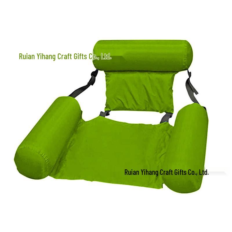 Foldable Inflatable Water Recliner with Mesh Hammock and Dual-Use Backrest
