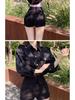 2023 Women's Woolen Black High-Waist A-Line Shorts: Autumn/Winter Slimming Casual Korean-Style Boot Shorts
