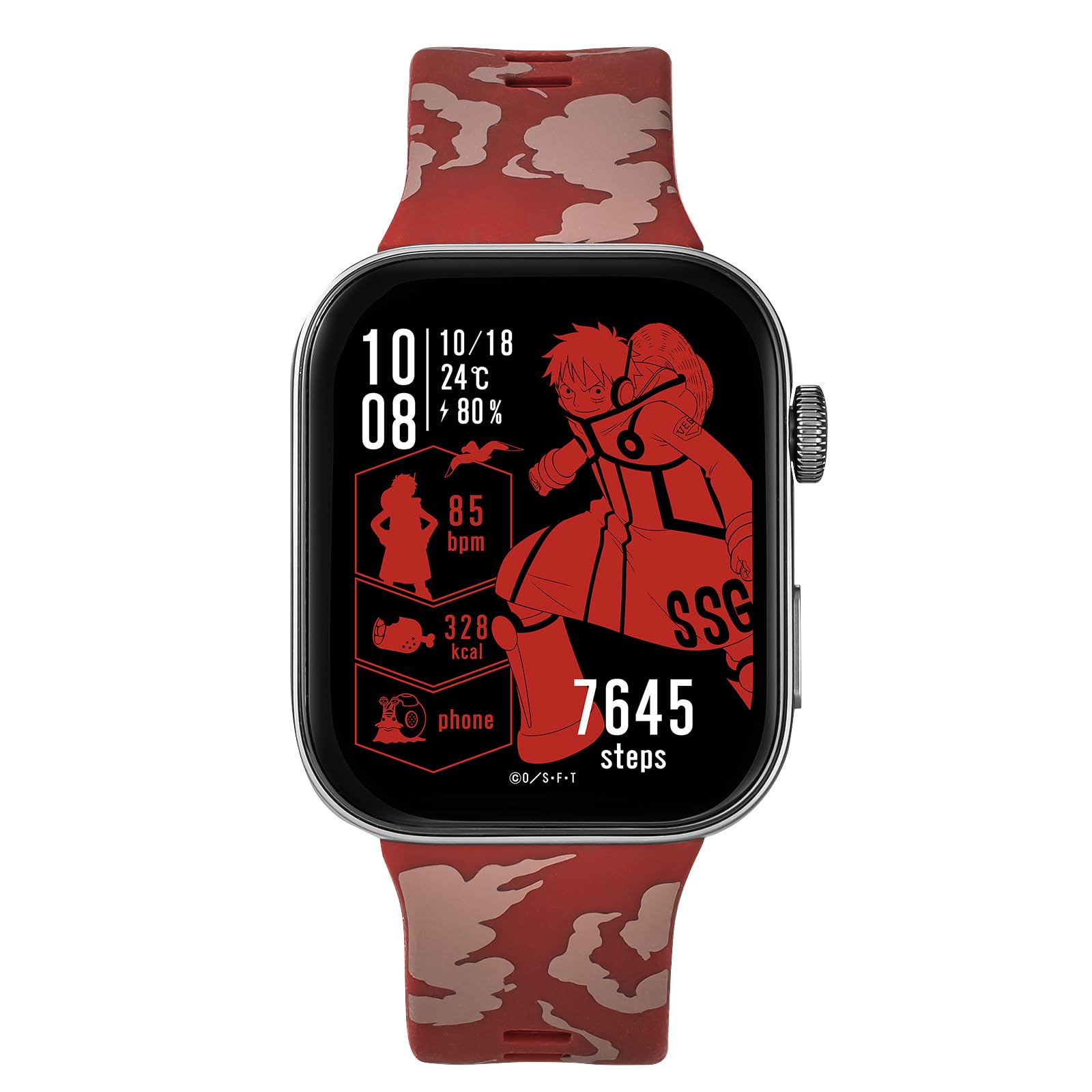 

ONE PIECE Collaboration Luffy 5 ATM Water Red [GARRACK] Watch, Model, Quartz, Resistant, AMOLED, Dial, HUC-OP-FT3-L, Men s [Authentic]