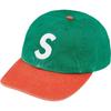 Supreme Pigment Coated 2-Tone S Logo 6-Panel Green