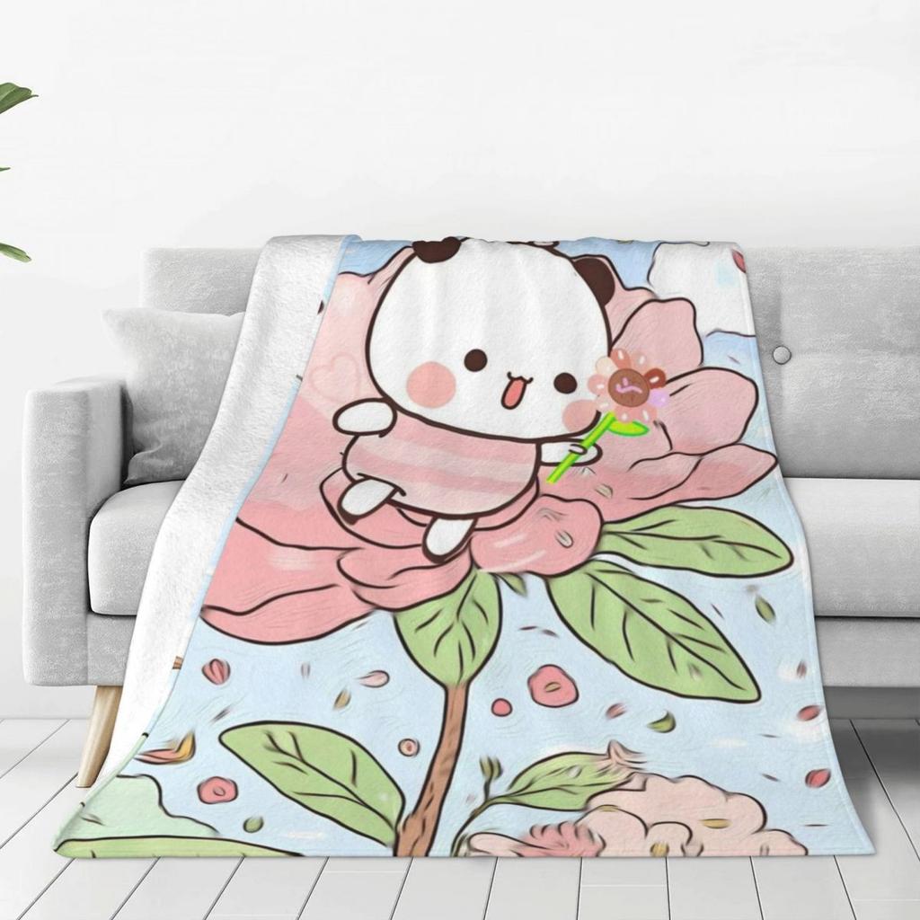 Custom Cute Dudu Blankets Warm Flannel Throw Blanket For Bedding Couch Quilt