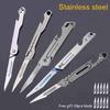 5 Styles NO11 Blade Folding Knife Stainless Steel Surgical Knife Quick Open Portable Pocket Knife Screwdriver Tool Bottle Opener
