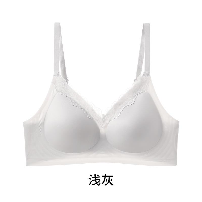 Lace Model, Breathable and Seamless, Comfortable and Skin-friendly, Cool Feeling, Gathering, Anti-sagging, Non-steel Ring Breasted Bra
