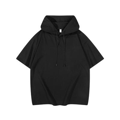 Pánská mikina s krátkým rukávem Jednobarevná Ležérní Pulovr Streetwear Tričko
