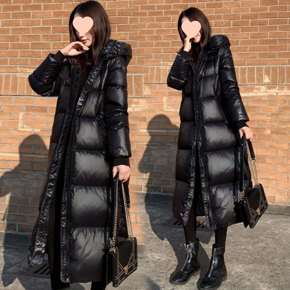 Down Padded Jacket Women's Mid-length Over-the-knee Winter Korean Version of The Padded Jacket Loose Thick Padded Jacket