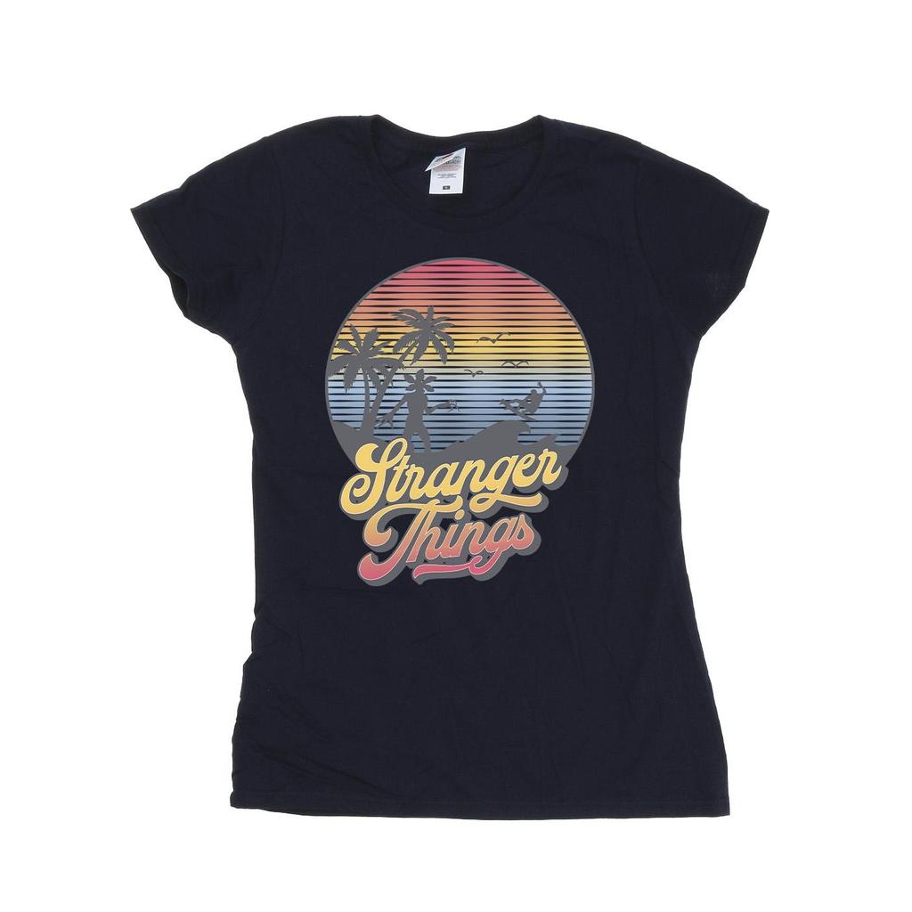 Netflix Womens/Ladies Stranger Things LA Gradient Cotton T-Shirt