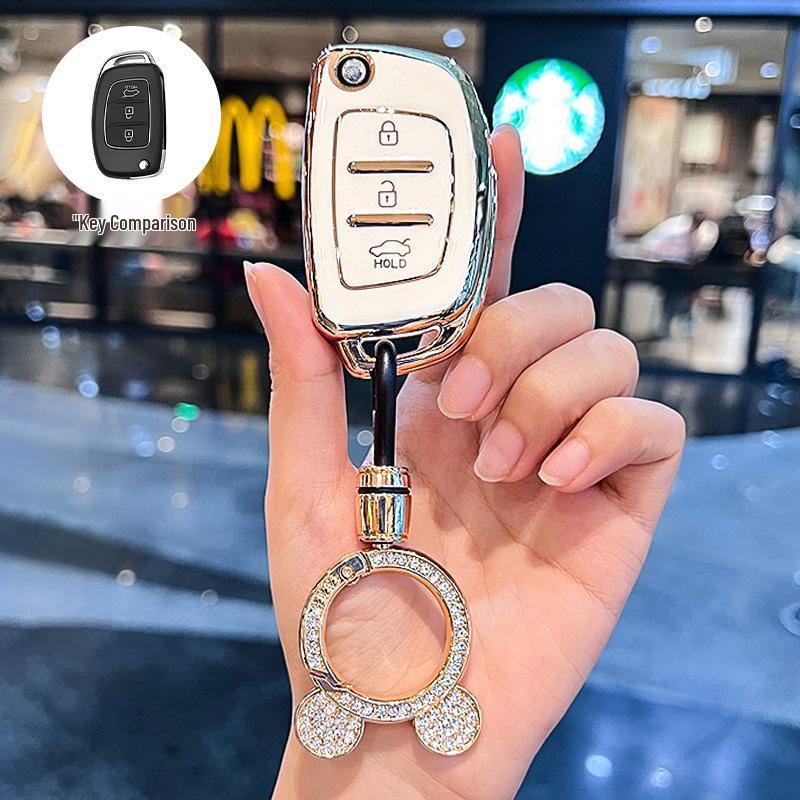 Beijing Hyundai Elantra, New Verna, Celesta Folding Key Cover for Women