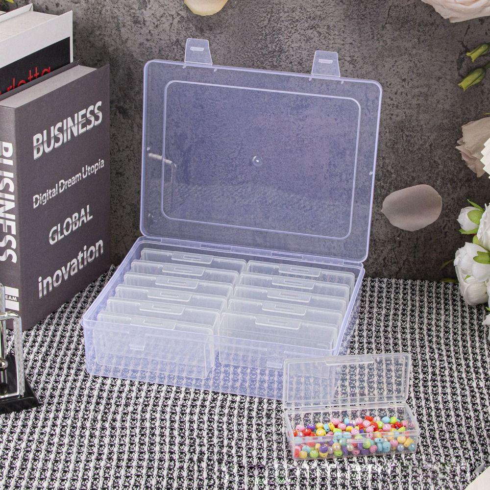Clear Clear Storage Box Plastic Craft & Sewing Supplies Container Organizer Case  Home Storage