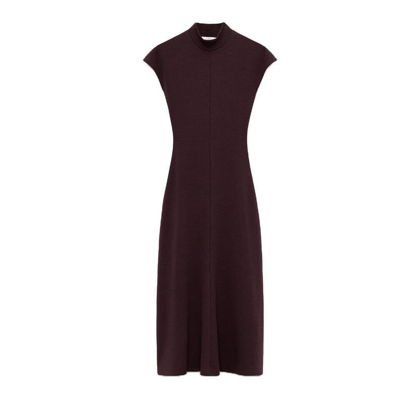 Spring New Women's Clothing Fashion Style Retro Waist-Controlled Soft Plaid Sleeveless Drop Shoulder Dress 5584174