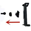 Tablet Wall Mount Bracket Black Adjustable for 5.31-11.22inch Tablet and Smartphones Home Classroom Extension Bracket