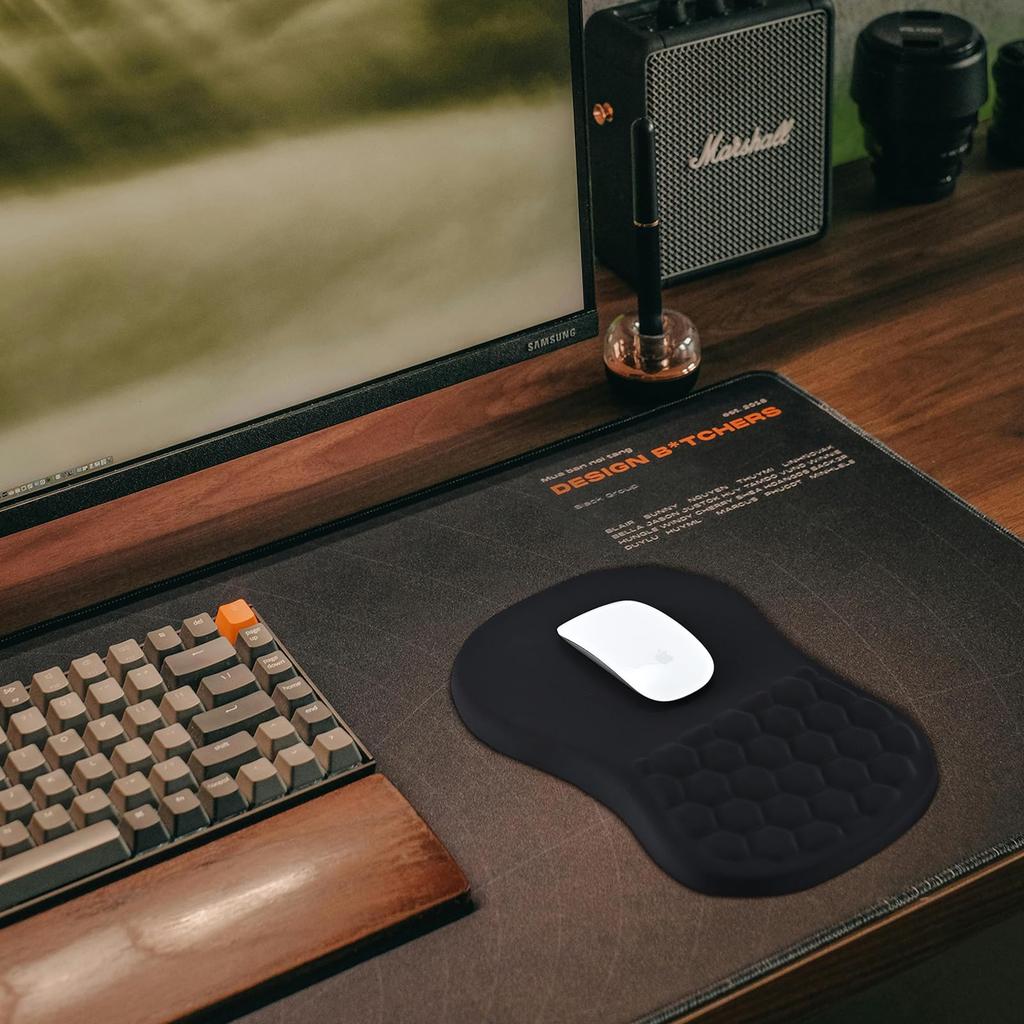 EooCoo Pad Wrist Slanted Wrist Ergonomic Wrist Support Massage Dot Design Thick Gel Base Prevents Tendonitis For Use Wireless Mouse Compatible Fatigue