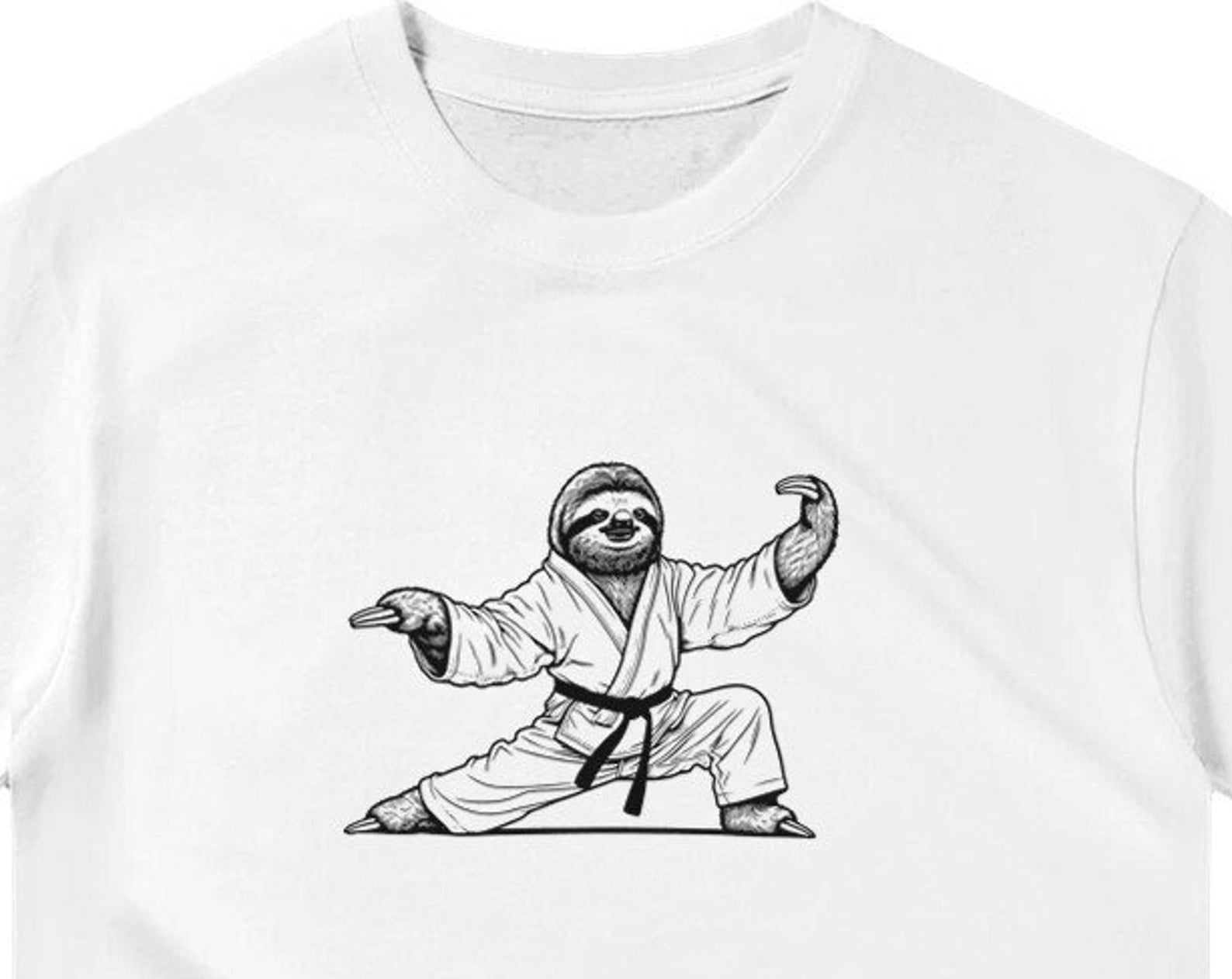 Martial Art Sloth Shirt ,Unisex, Animal Lover Shirt, Funny Animal T-shirt, Gifts For Him, Gifts for Her XL
