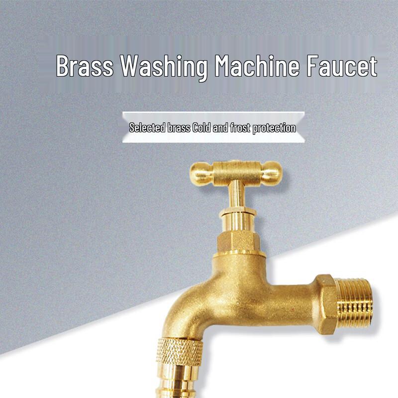 WDOFS Brass Washing Machine Faucet with Lock