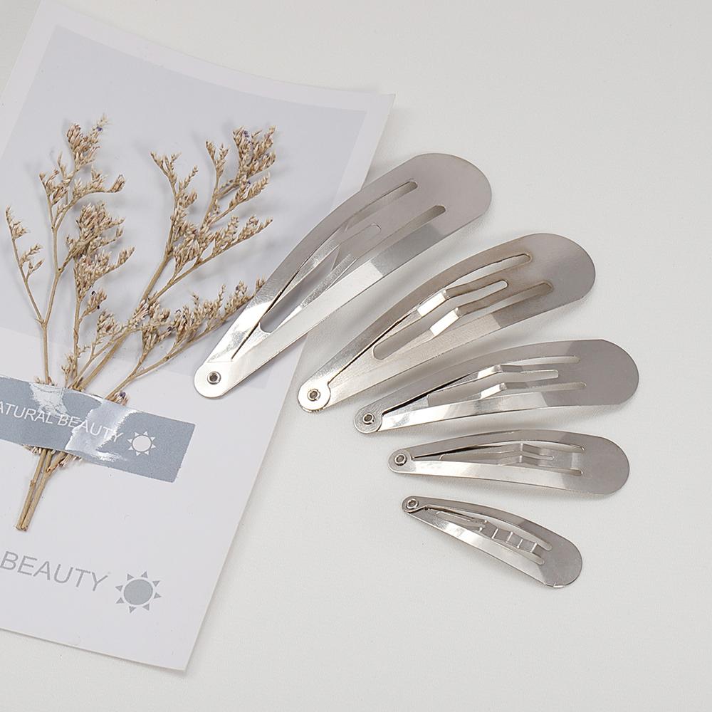 20Pcs Black Hair Clips Snap Alligator Hairpin Base for DIY Jewelry Making Women Girls Hairgrip Setting Hair Accessories Supplies