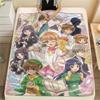 Cardcaptor Sakura Group & Magical Pattern Flannel Blanket, Comfortable for All Seasons, Home Decor, Warmth and Comfort, Perfect for Gifts.
