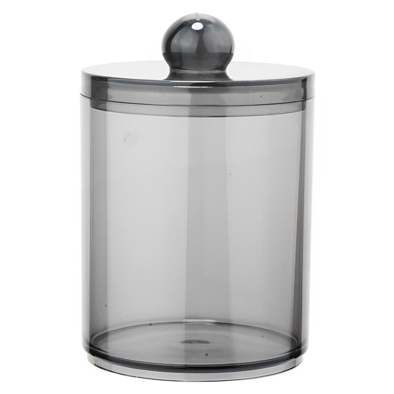 Transparent Cotton Swab Storage Box Portable Makeup Cosmetic Organizer Dust-proof Acrylic Jewelry Storage Container Makeup Tools
