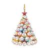 Christmas Tree Ornament Stacking Chicken/Coffee/Tennis Ball Christmas Ornament 2D Acrylic Hanging Decoration for Holiday Home Decor